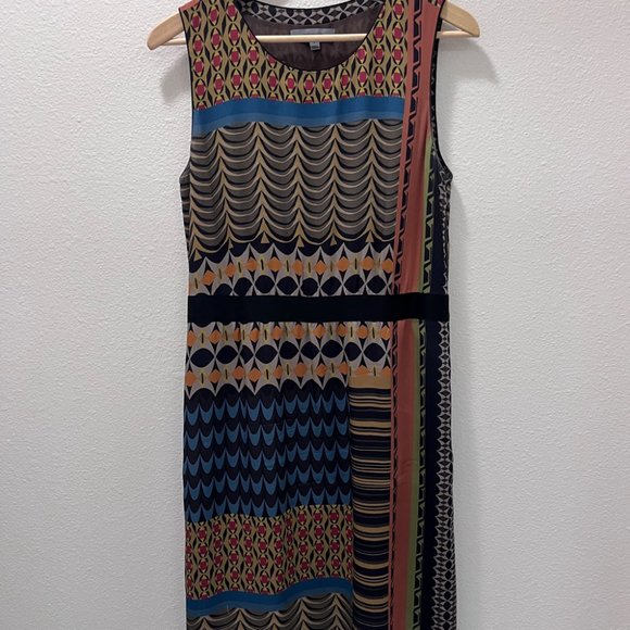 Classiques Entier Graphic Silk Dress Size 8 - Picture 1 of 6